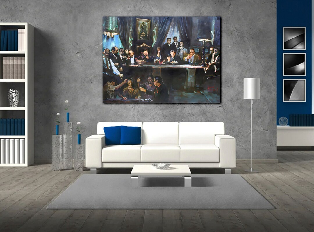 Gangster Wall Art Gangsters in Poster Gangster Canvas Art Etsy