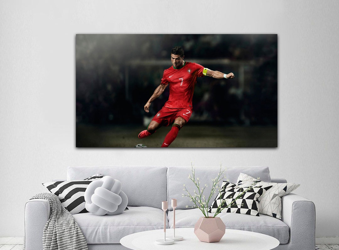 Cristiano Ronaldo Canvas Wall Art the Legend Wall Art Etsy