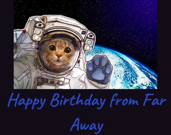 birthday card for far away friends or family