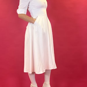 White Nursing Dress Etsy