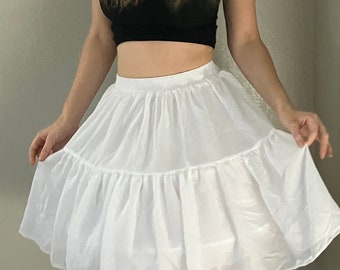 White Hoop Skirt