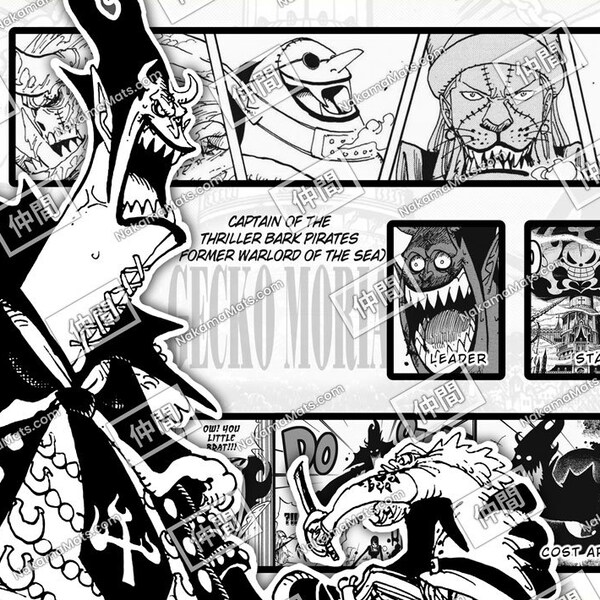 Digital Download | Gecko Moria | One Piece TCG Playmat (With OPTCG Zones)