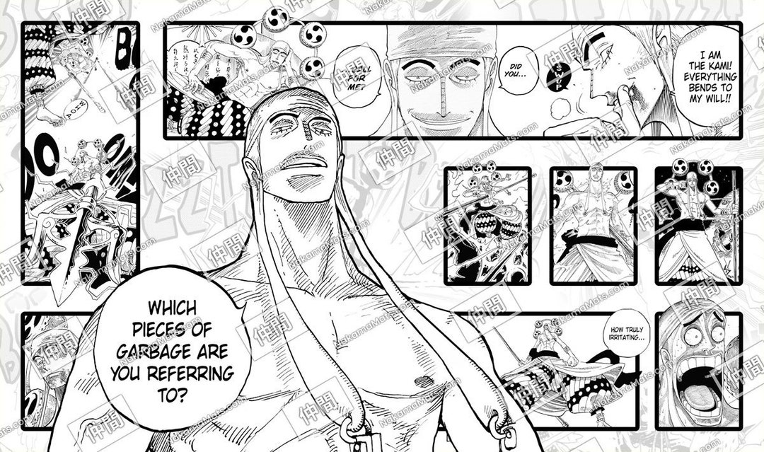 Digital Download Enel Black &amp; White One Piece TCG Playmat - Etsy