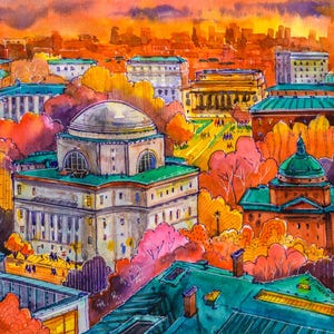 Columbia University puzzle / tote bags / jigsaw puzzle / wall art