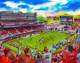 Athens GA Watercolor Prints