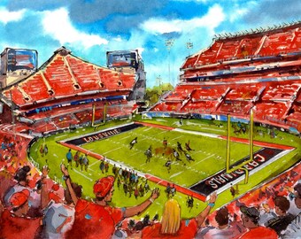 L&N Stadium Watercolor Prints