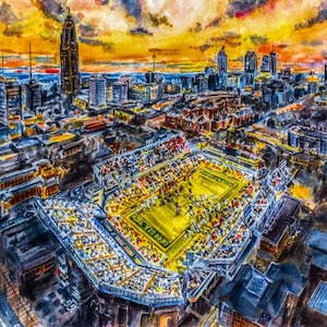 Georgia Tech University matted prints \ notecards set \ wall art \ students gifts