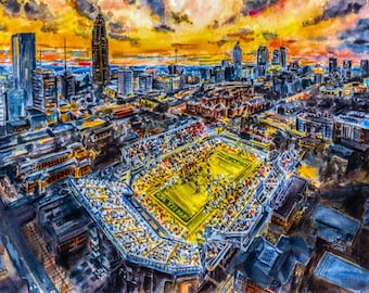 Georgia Tech University matted prints \ notecards set \ wall art \ students gifts