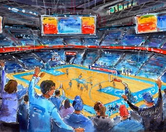 Chapel Hill NC Watercolor Prints