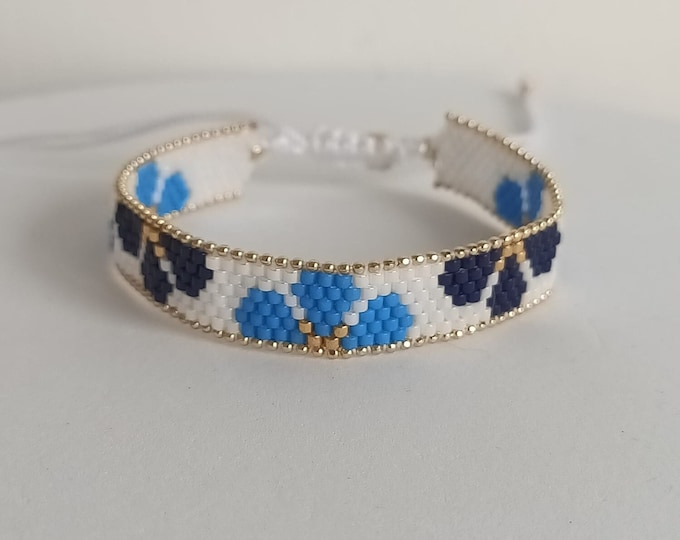 Bloem ontworpen kralenarmband, veelkleurige kralenarmband voor haar, verstelbare stijlvolle armband, alledaagse armband