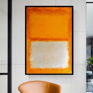 Mark Rothko Canvas wall Art, Mark Rothko Wall Art, Minimalist Art, Abstract Canvas Art, Rothko red wall Art, canvas print ready to hang