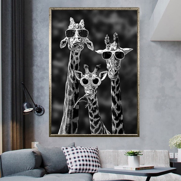 Giraffe Wall Art Etsy