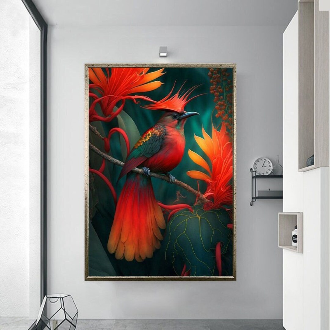Birds of Paradise Autographed Canvas Giclee