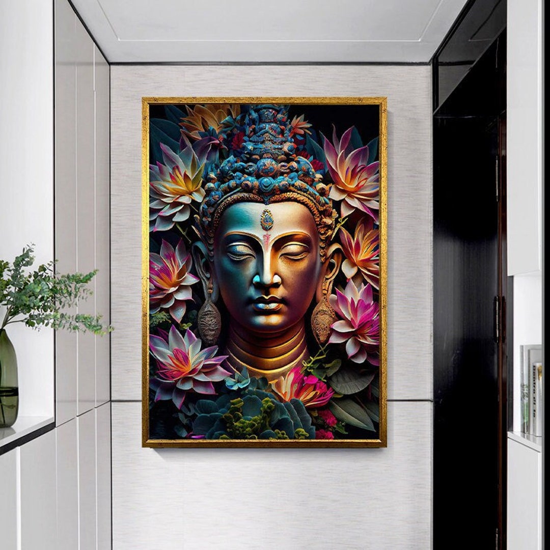 Buddha Print Wall Art, Asian Wall Art, Buddha Wall Art, Buddha Canvas