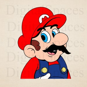 Super Mario SVG, Super Mario Clipart, Geburtstag, Sublimationsdesigns, digitale Dateien, Instant Download, Dateien für Cricut