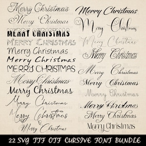 Christmas Font, Handwritten font, Retro font, Font SVG Bundle, Font Bundle, Font cricut, Script Font, Calligraphy Font, Commercial Fonts