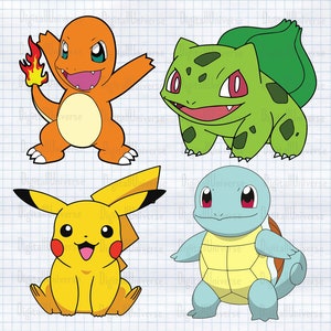 Pokemon SVG-bundel, gelaagde SVG-bundel, pokemon png, dieren svg, Cartoon SVG bundel clipart, Cricut snijden-bestand, svg-bestanden voor de cricut