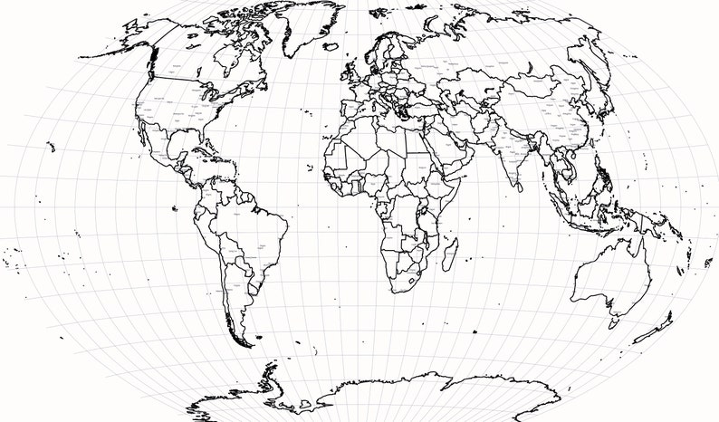 World Map and Coloring Page Printable World Maps, Printable Continents ...