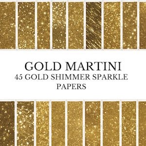 Gold Glam Digital Papers | Digital Download | Commercial Use I Golden Glitter Shimmer Digital Paper Backgrounds