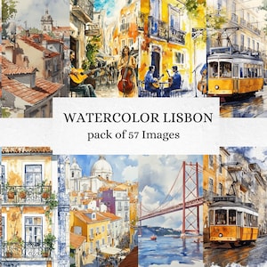 Bella Lisbona Portogallo 57 Documenti digitali / Download digitale / Immagini artistiche / Uso commerciale Blog di viaggio colorato Diario di viaggio