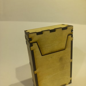 scatola sigarette personalizzabile dxf