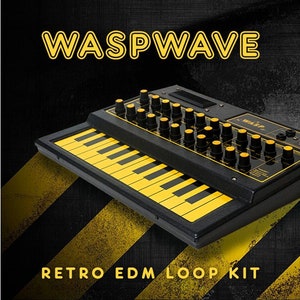 Waspwave - レトロ EDM ループ キット - ビンテージ シンセ ポップ メロディー アルペジオ ドラム