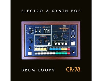 Roland CR-78 Vintage Drum Machine Loops Samples Electro Synth Pop (24-bit WAV)