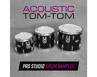 Acoustic Tom-Tom Drum Samples (24-bit WAV) Pro Quality Ludwig Gretsch Pearl Toms