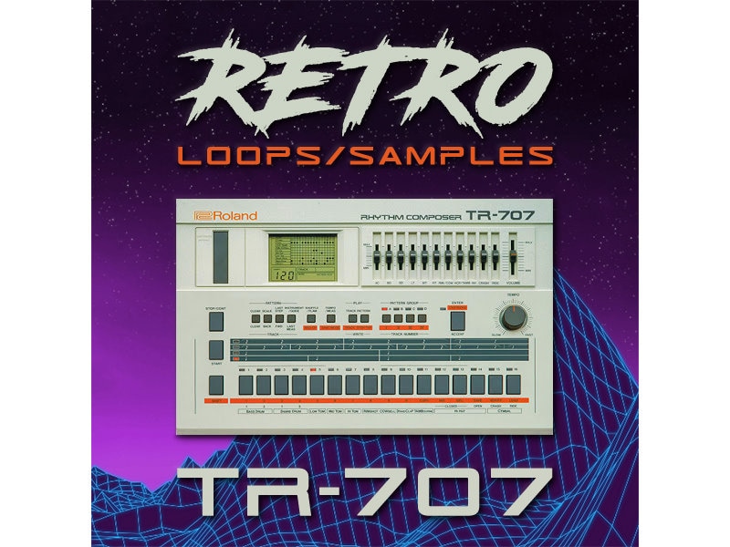 Roland TR-707 Vintage Roland TR-707 Analog Drum Rhythm Machine