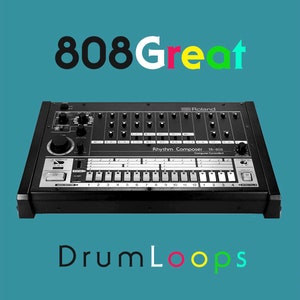 808 Great - Loops y pistas de caja de ritmos - WAV de 24 bits - Electro EDM IDM Hip Hop