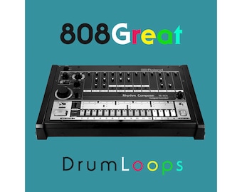 808 Great - Drum Machine Loops & Stems - 24-bit WAV - Electro EDM IDM Hip Hop