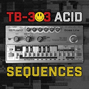 TB-303 Acid House Electro EDM Synth Riffs Sequences Beats WAV Loops