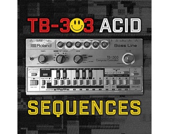 TB-303 Acid House Electro EDM Synth Riffs Sequences Beats WAV Loops