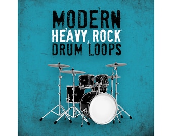 Loops de batería de metal progresivo y heavy rock moderno - WAV de 24 bits