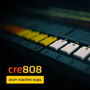 cre808 Drum Machine Loops - TR-808 Creative Beat Stems - 24-bit WAV