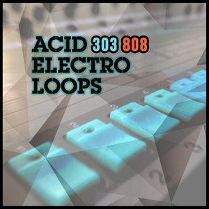 Acid Electro House TB-303 TR-808 Drum & Synth Loops - 24-bit WAV