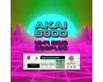 Akai S900 Lo-Fi-drummachine Samples Retrowave Synth-Pop Electro Cyberpunk WAV