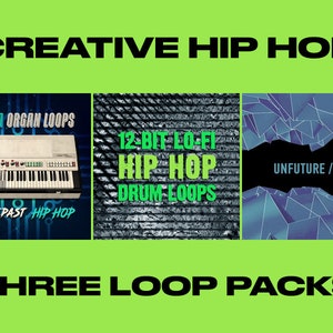 Creative Hip Hop Loop Pack. Drums + Farfisa Organ = Retro Modern Beats - 24-bit WAV
