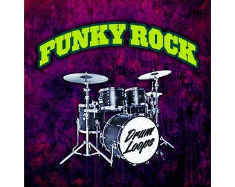 Loops de batería de funky rock, rap rock de los 90 y hip hop (WAV AIFF REX2)