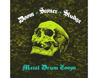 Doom Stoner Sludge Slow Heavy Metal Drum Loops - 24-bit WAV