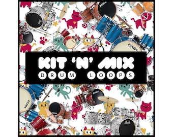 Kit 'n' Mix - Hybrid Acoustic Drum Loops Beats Breaks (24-Bit WAV)