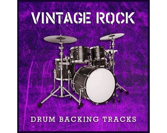 Vintage Classic Rock Drum Backing Jam Tracks für Gitarristen - 24-bit WAV