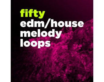 Cincuenta riffs y bucles de melodías de música house EDM (WAV de 24 bits)