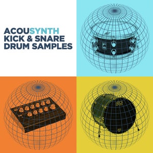 Acoustic-Synth Hybrid Kick & Snare Drum Samples - Studio Quality (24-bit WAV)