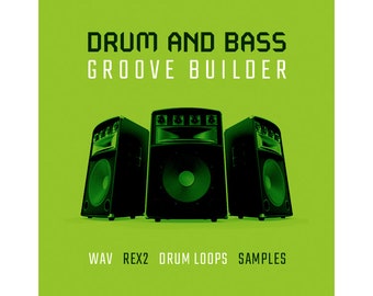 Drum & Bass Groove Builder - Drum Loops Samples WAV REX Beat Kit