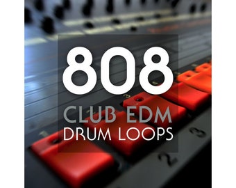 Roland TR-808 Club EDM House Drum Machine Loops - 24-bit WAV