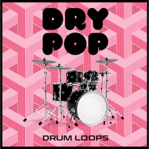 Dry Pop Studio Drum Loops Beats Sounds - 24-bit WAV