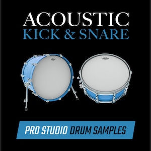 Acoustic Kick & Snare Drum Samples (24-bit WAV) Pro Quality Slingerland Gretsch