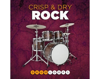 Crisp & Dry Rock Drum Loops Beats Sounds (24-bit WAV)