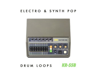 Korg KR-55B Vintage Drum Machine Loops Samples Electro Synth Pop (24-bit WAV)